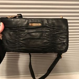 Michael Kors small black leather bag